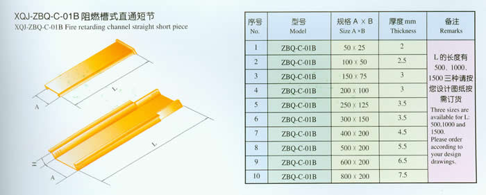 XQJ-ZBQ-C-01B阻燃槽式直通短节